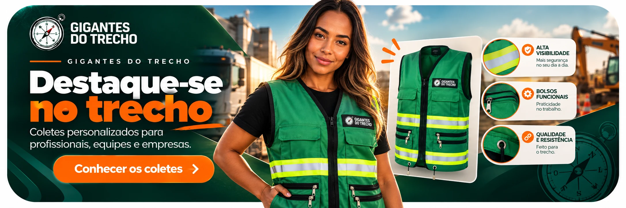 Conheça os coletes personalizados Gigantes do Trecho